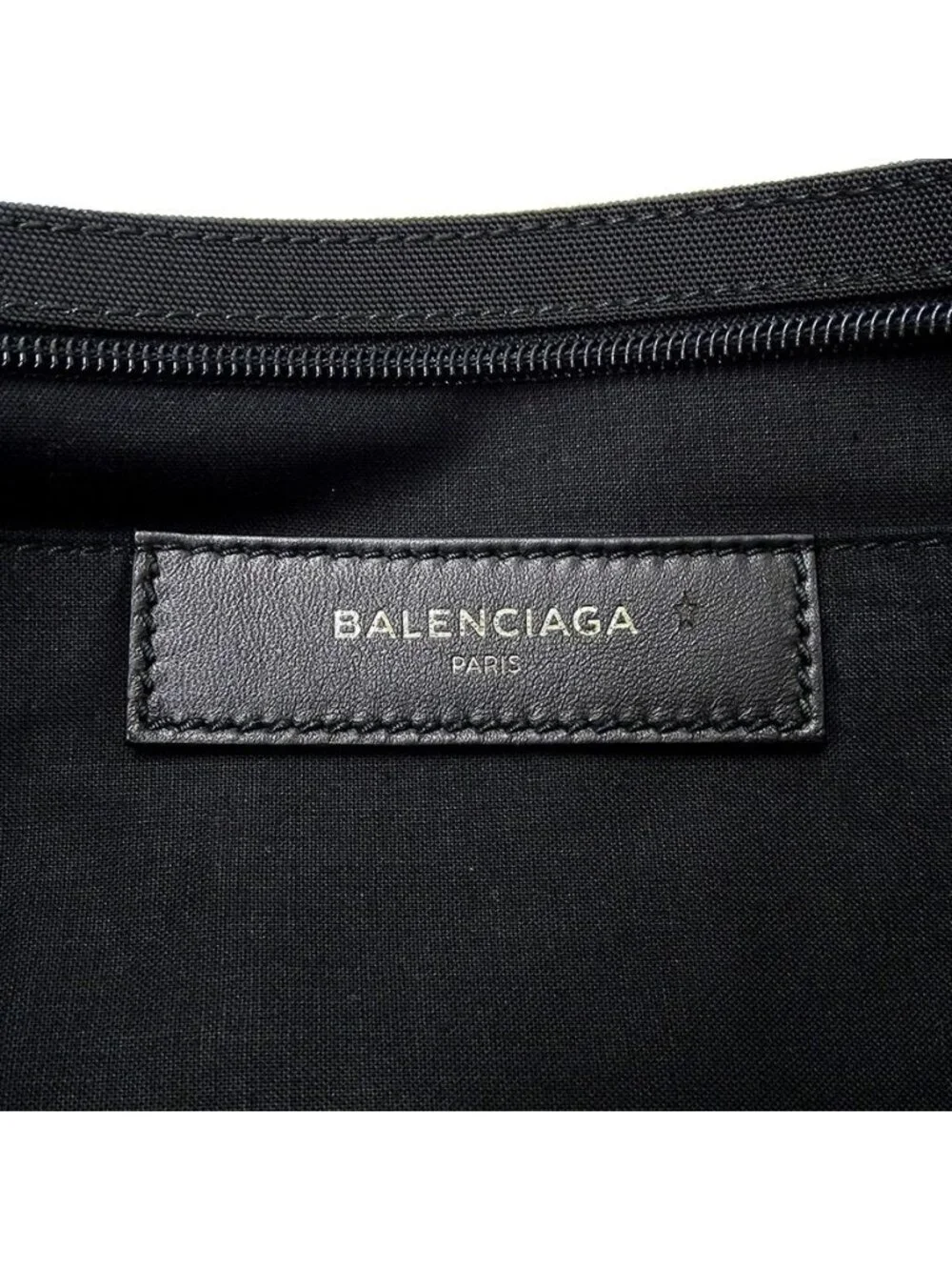 Balenciaga Clutch Campaign Logo Nylon Black Pouch